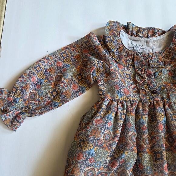 Pippa and Julie Flowy Bohemian Dress Size 5T - Picture 5 of 11